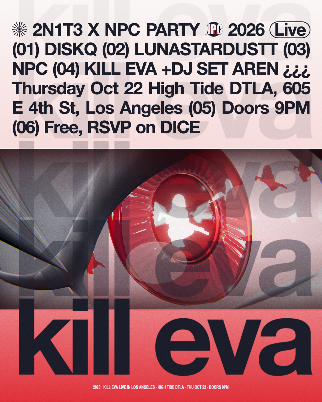 2N1T3 KILL EVA #07 flyer